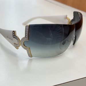 Authentic Bvlgari shield sunglasses